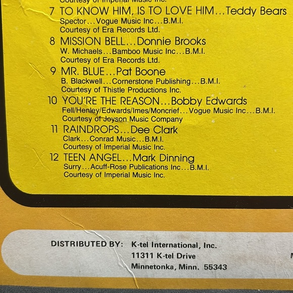 Record | 24 Great Tear Jerkers | Great Hits | Great Stars | K-Tel | Amazing Art - Picture 6 of 11